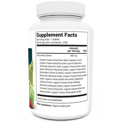 Dr. Berg Organic Greens Superfood - Advanced Cruciferous Blend Tablets