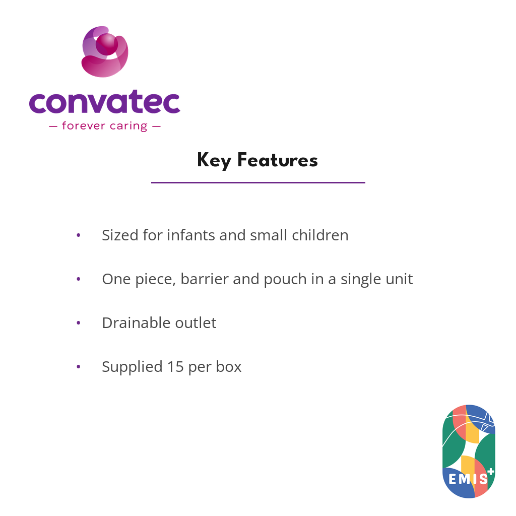 ConvaTec ActiveLife Little Ones One Piece Drainable Pouch, Paediatric key features