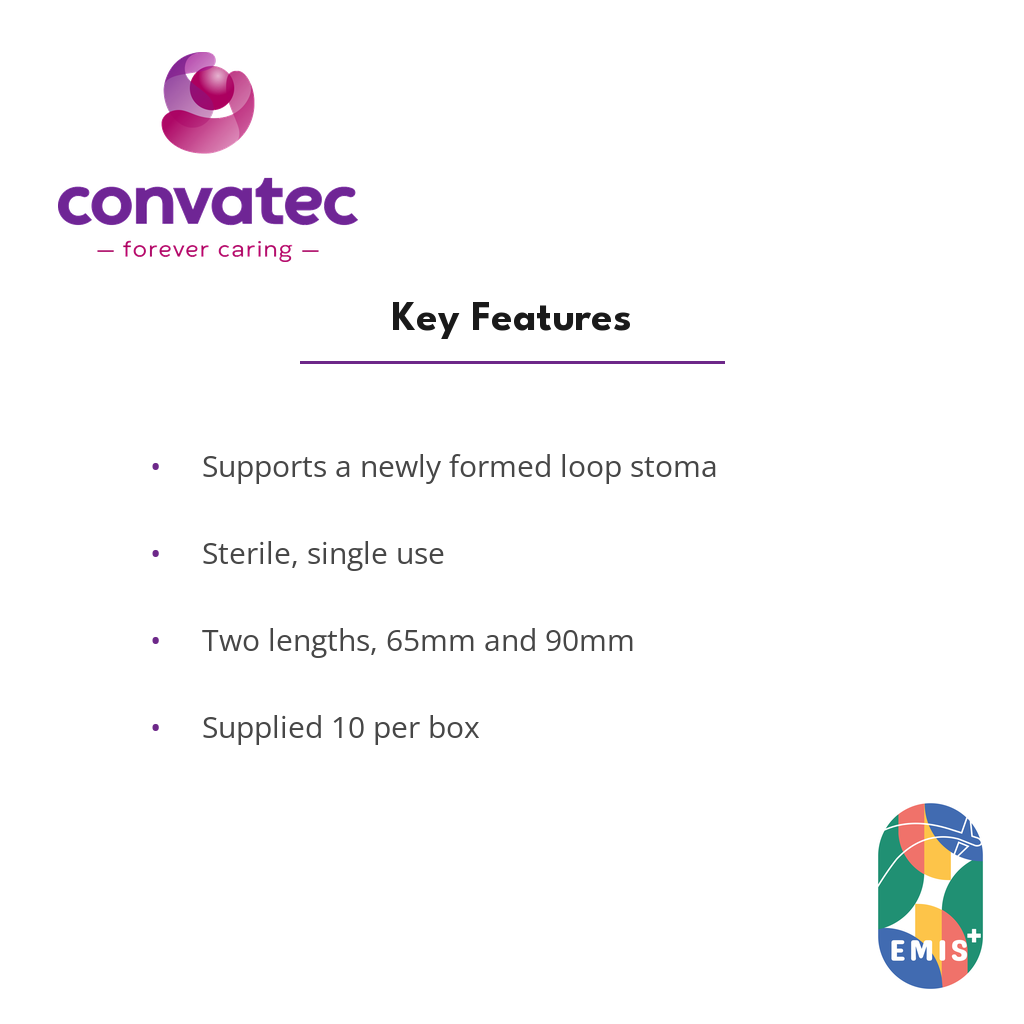 ConvaTec Loop Ostomy Rod, Sterile key features