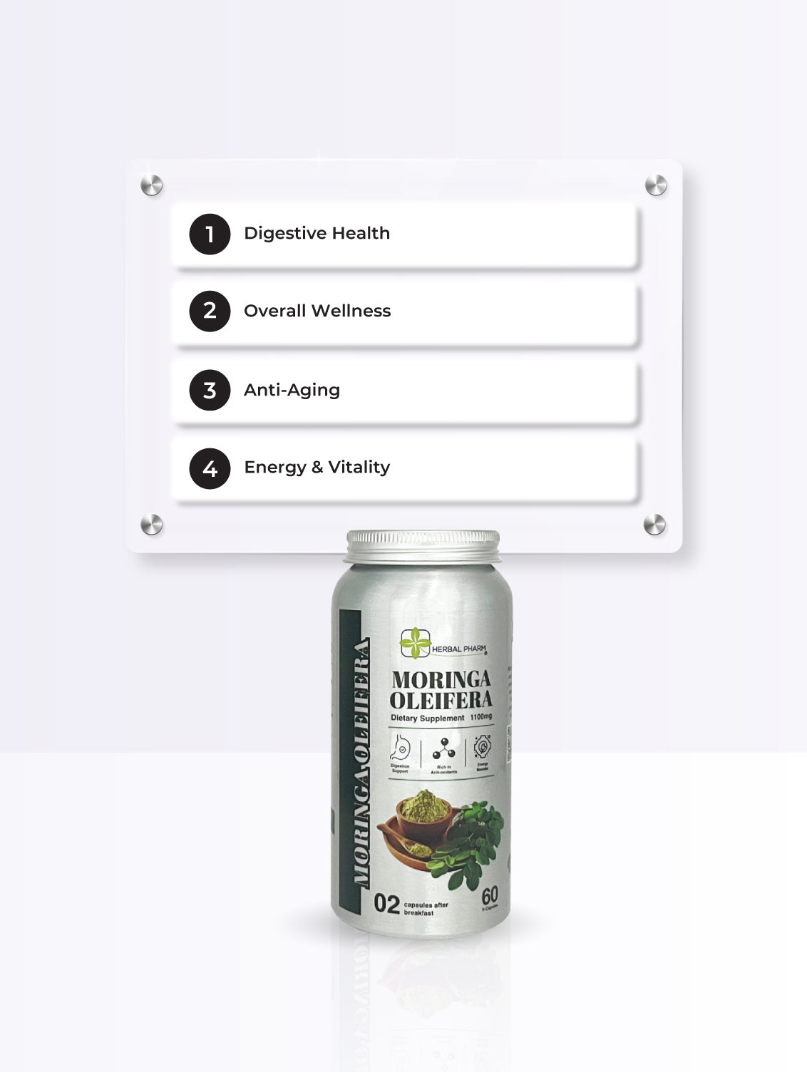 Herbal Pharm Moringa Oleifera 60 V-Capsules - Herbal Pharm Singapore