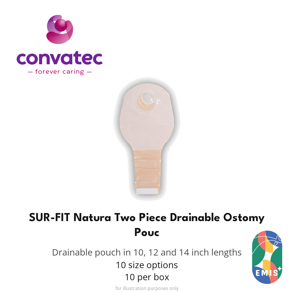 ConvaTec SUR-FIT Natura Two Piece Drainable Ostomy Pouch