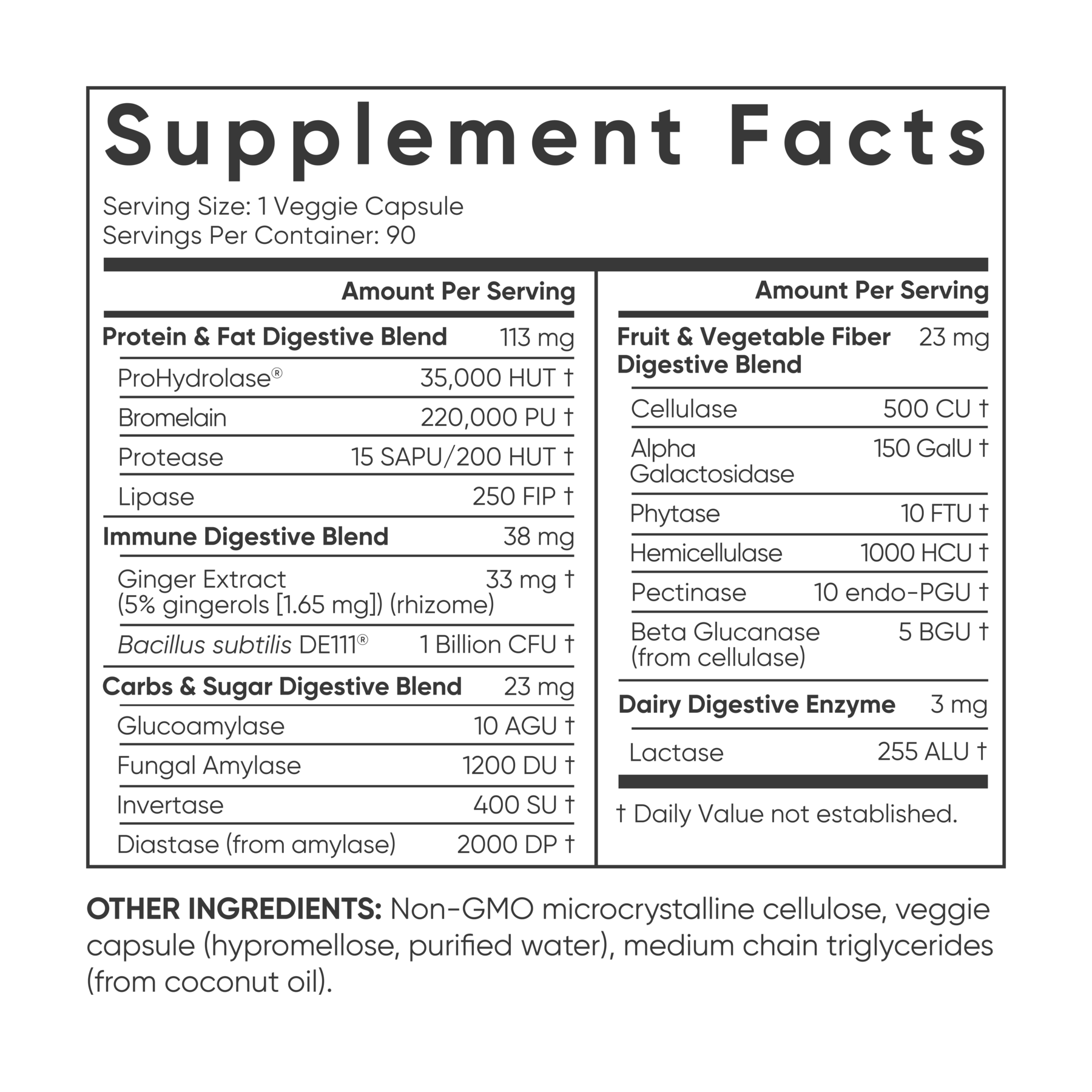Sports Research Digestive Enzymes with Probiotics