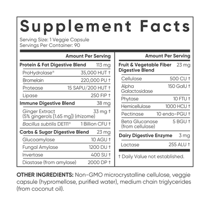Sports Research Digestive Enzymes with Probiotics