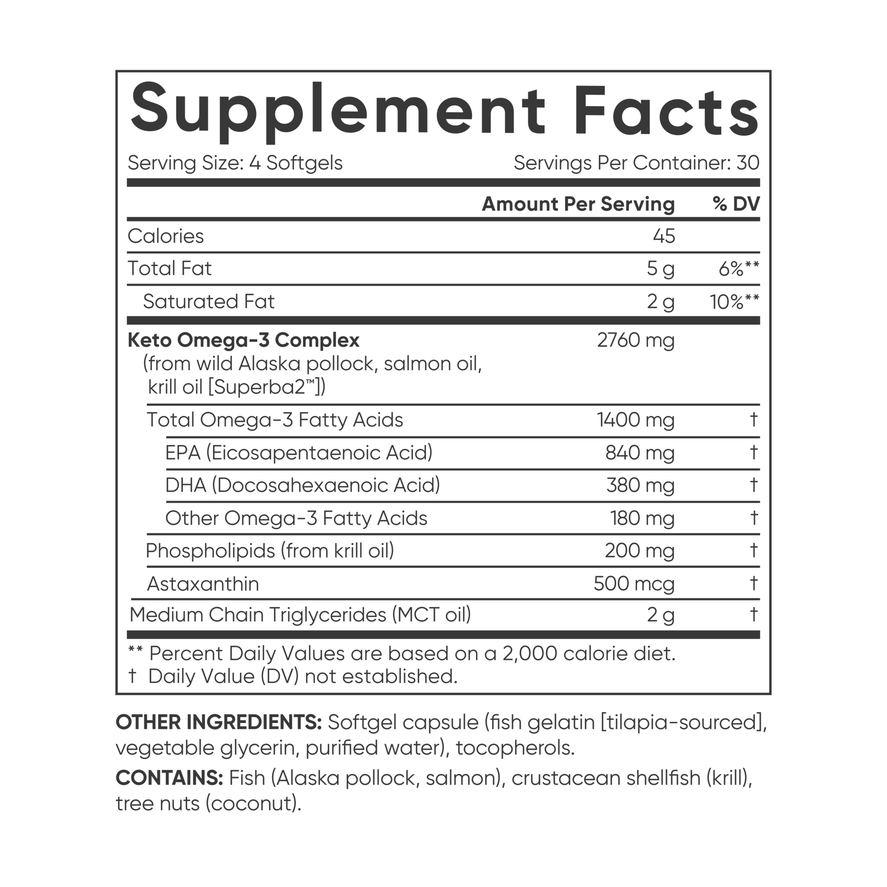 Sports Research Omega-3 with Krill Phospholipids and MCT Oil