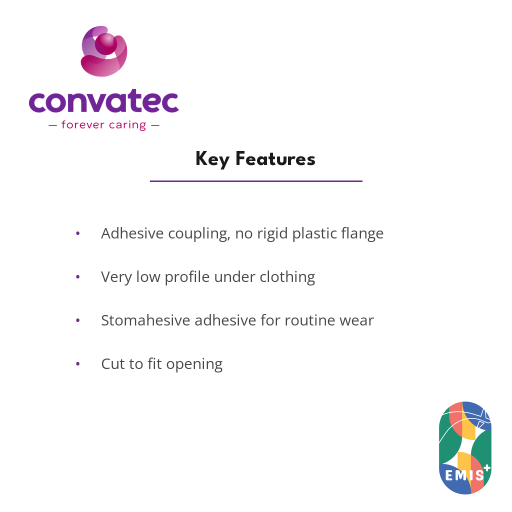 ConvaTec Esteem synergy Stomahesive Skin Barrier with Flex, Cut to Fit key features