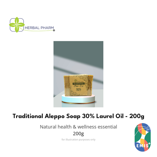 Traditional Aleppo Soap 30% Laurel Oil - 200g